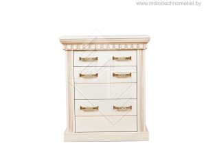 Тумба «Грация-02» пр. ВМФ-6262 - Белая эмаль золото Тумба «Грация-02» пр. ВМФ-6262 - Белая эмаль золото
