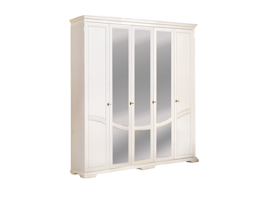 Шкаф для одежды Лика ММ-137-01/05 - Белая эмаль Шкаф для одежды Лика ММ-137-01/05 - Белая эмаль