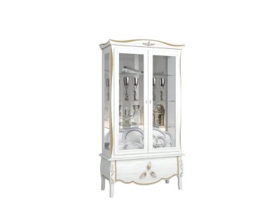 ЗАО Молодечномебель мебель для гостиной и столовой Шкаф с витриной Трио ММ-279-02