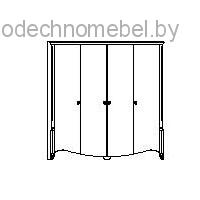 Шкаф для одежды Луиза ММ-227-01/04Б Шкаф для одежды Луиза ММ-227-01/04Б