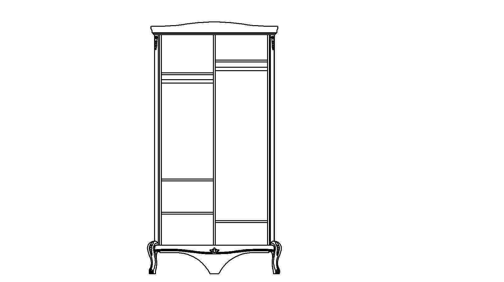 Шкаф для одежды Мокко ММ-316-01/02 Шкаф для одежды Мокко ММ-316-01/02