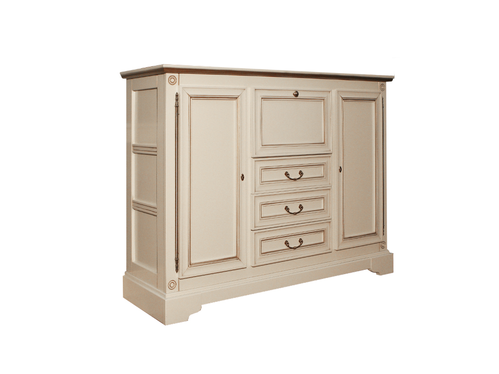 Тумба Полонез ММ-174-22 - Белая эмаль золото Тумба Полонез ММ-174-22 - Белая эмаль золото