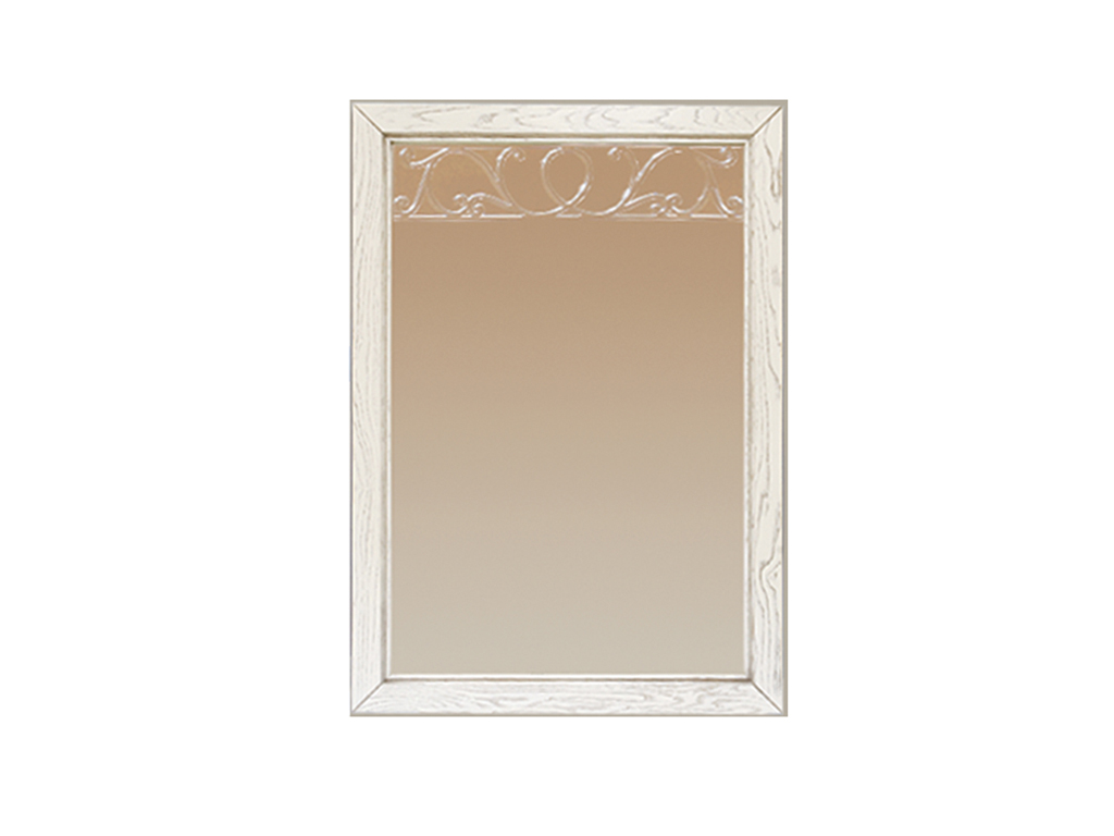 Зеркало Оскар ММ-216-05 - Белая эмаль с патиной Зеркало Оскар ММ-216-05 - Белая эмаль с патиной