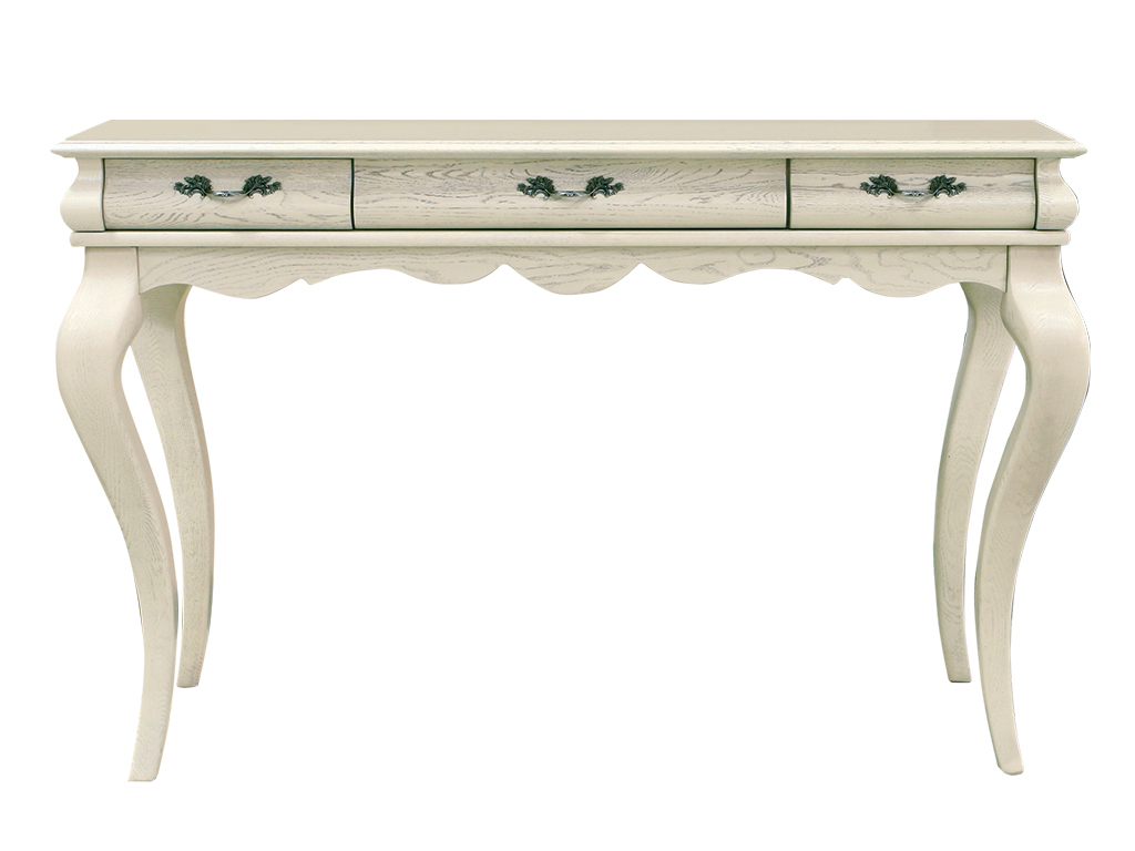 Стол туалетный Оскар ММ-216-06/01 - Белая эмаль с патиной Стол туалетный Оскар ММ-216-06/01 - Белая эмаль с патиной