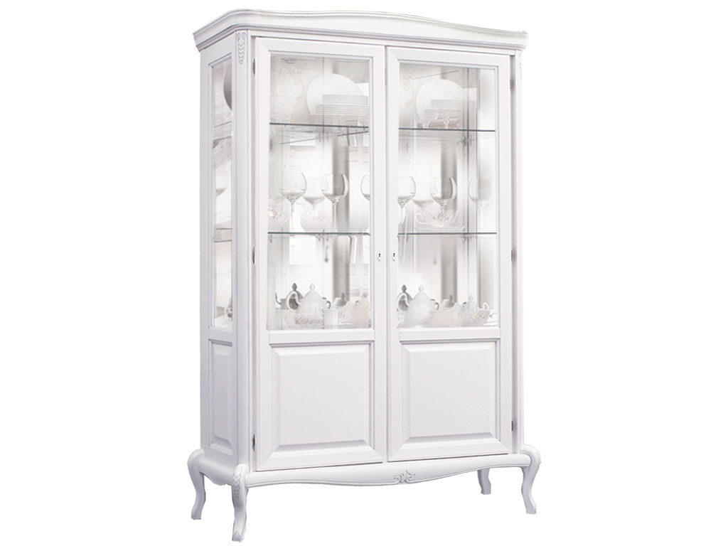 Шкаф с витриной Мокко ММ-306-02 Шкаф с витриной Мокко ММ-306-02