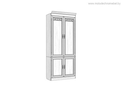 ЗАО Молодечномебель библиотеки Шкаф для библиотеки Оскар ММ-218-320