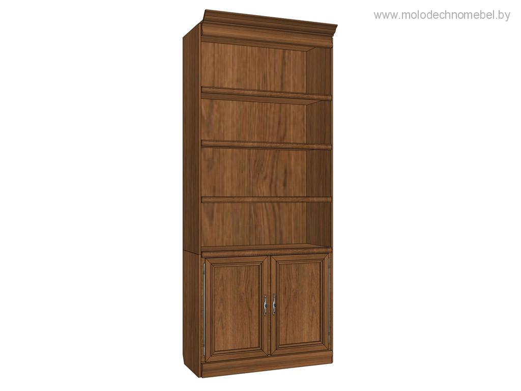 Шкаф для библиотеки Оскар ММ-218-330 - Орех Шкаф для библиотеки Оскар ММ-218-330 - Орех