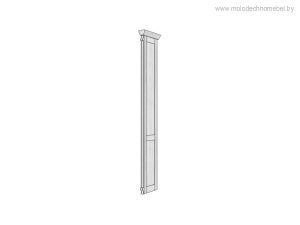 Пилястра Оскар ММ-218-902 - Белая эмаль с патиной Пилястра Оскар ММ-218-902 - Белая эмаль с патиной