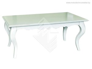 Стол журнальный Оскар ММ-210-20 - Белая эмаль с патиной