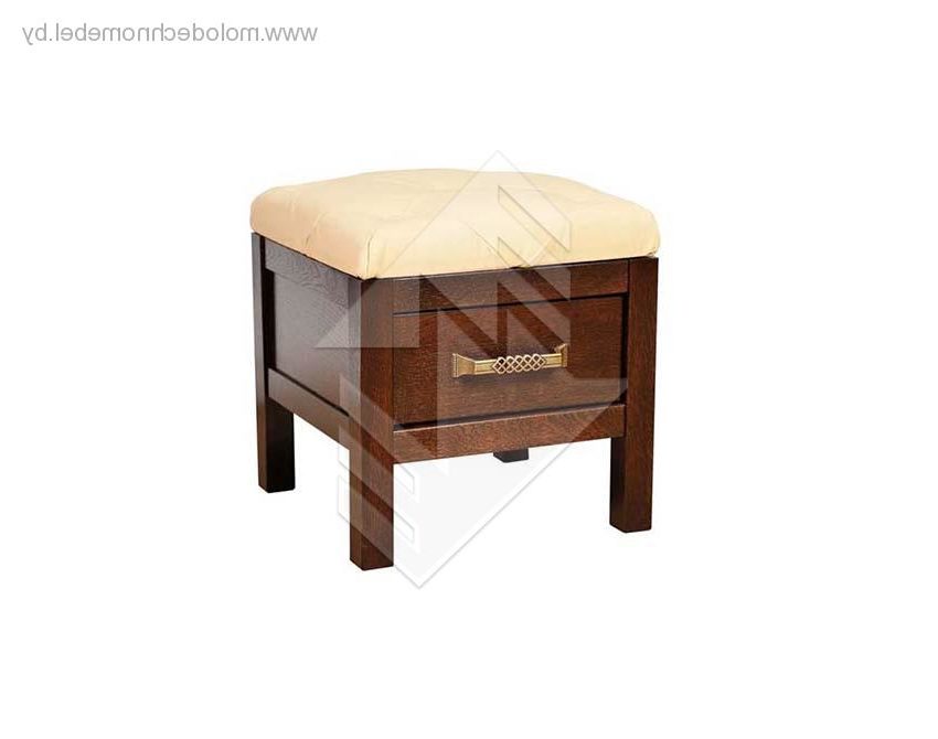 Банкетка «Грация-1» пр. ВМФ-6271(с ящиком) - Темный орех Банкетка «Грация-1» пр. ВМФ-6271(с ящиком) - Темный орех