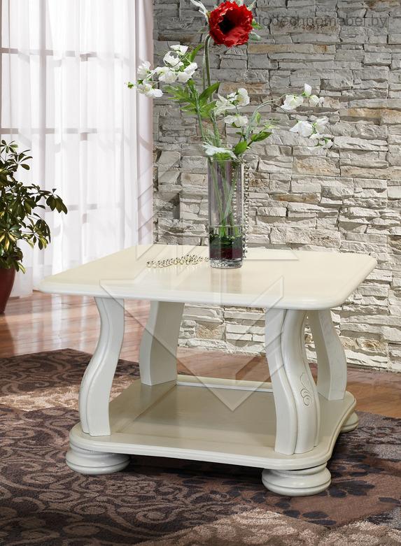 Стол журнальн.набора Милан ММ-94-04 - Белая эмаль Стол журнальн.набора Милан ММ-94-04 - Белая эмаль