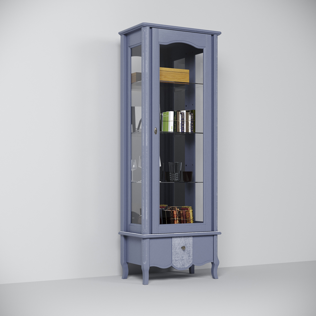 Шкаф с витриной Лаура ММ-351-01/01 Шкаф с витриной Лаура ММ-351-01/01