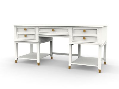 ЗАО Молодечномебель мебель для гостиной и столовой Стол письменный двухтумбовый В3 Nevada ВМФ-1922