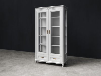 ЗАО Молодечномебель мебель для гостиной и столовой Шкаф с витриной B2D2 Савьера ВМФ-1952