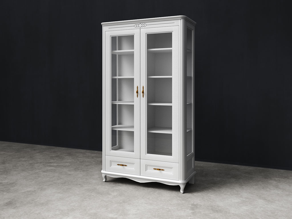 Шкаф с витриной B2D2 Савьера ВМФ-1952 Шкаф с витриной B2D2 Савьера ВМФ-1952
