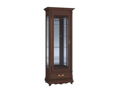 ЗАО Молодечномебель мебель для гостиной и столовой Шкаф с витриной Оскар ММ-210-10